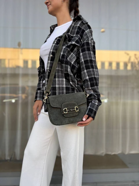 Zamšādas crossbody soma 95313
