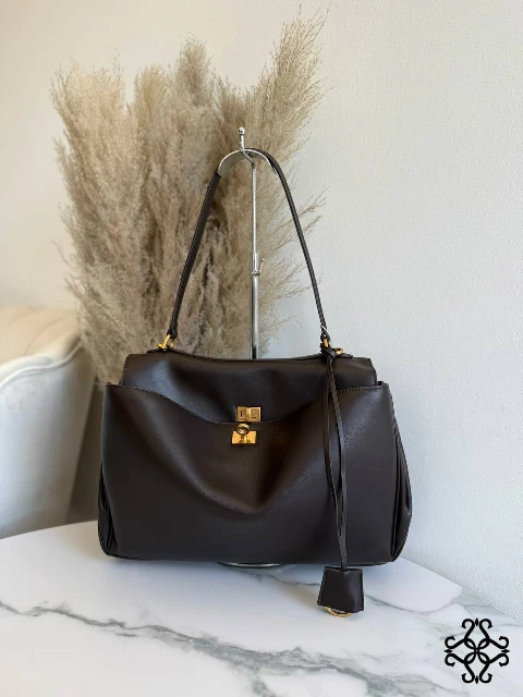 Leather shoulder bag 80215 Large