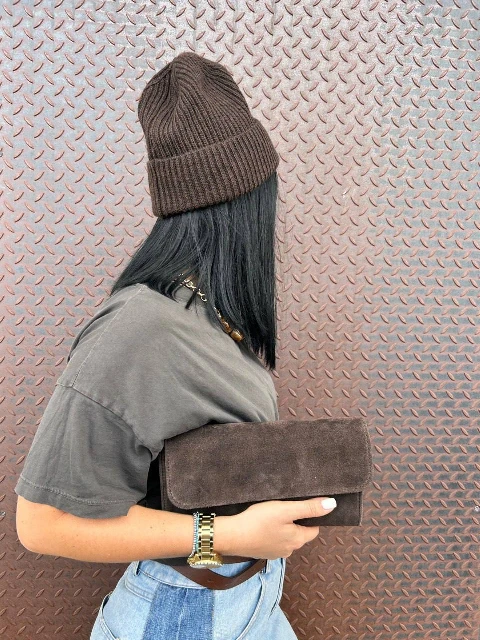 Zamšādas klača soma